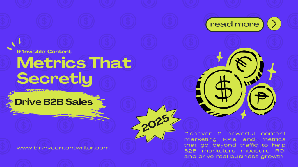 9 ‘Invisible’ Content Metrics That Secretly Drive B2B&nbsp;Sales