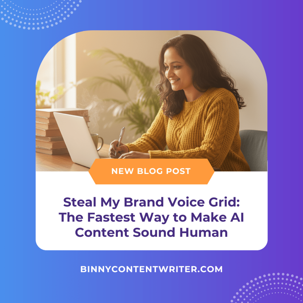 Steal My Brand Voice Grid: The Fastest Way to Make AI Content Sound&nbsp;Human